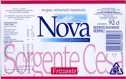 NOVA Sorgente Cesa (analisi 2001) VE Friz 0,92 L + 0,45 L   [120802]