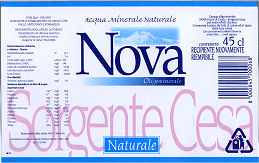 NOVA Sorgente Cesa (analisi 2006) VE Nat 0,45 L   [170308]