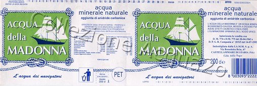 Acqua della Madonna (analisi 1999) pet Friz 2,0 L