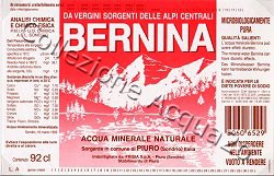 Bernina (analisi 1999) Nat vetro 0,92 L + 0,46 L