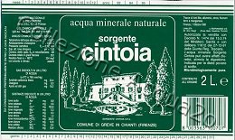 Sorgente Cintoia (analisi 1991) pet Nat 2,0 L