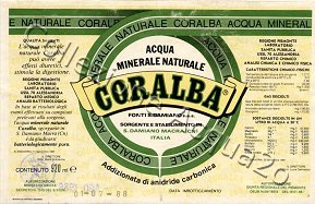 Coralba (analisi 1987) vetro Friz 0,92 L