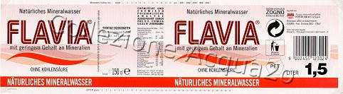 Flavia (analisi 1997) export (D) PET Nat 1,5 L