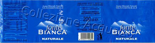 Fonte Bianca (analisi 2003) PET Nat 2,0 L