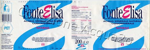 Fonte Elisa (analisi 2000) PET Nat 2,0 L