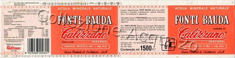 Fonti Bauda (analisi 1993) pet Nat 1,5 L