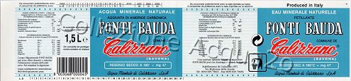 Fonti Bauda (analisi 1998) pet Friz 1,5 L + 0,5 L