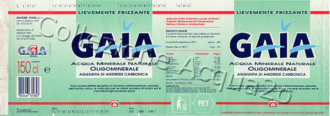 Gaia (analisi 1996) PET Friz 1,5 L