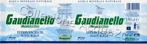 Gaudianello Monticchio (analisi 1998) -Fornitore Ufficiale Federazione Italiana Nuoto- pet Nat 1,5 L + 0,5 L