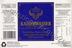 Kaiserwasser (analisi 1998) vetro Friz 1,0 L + 0,5 L