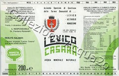 Levico Casara (analisi 1989) vetro Nat 2,0 L   [081007]