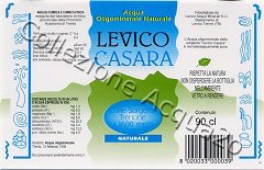 Levico Casara (analisi 1998) vetro Nat 0,9 L + 0,45 L