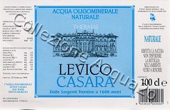 Levico Casara (analisi 1998) vetro Nat 1,0 L + 0,5 L