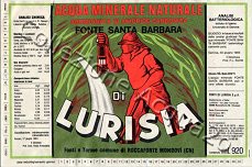 Fonte Santa Barbara di Lurisia (analisi 1983) vetro Friz 0,92 L