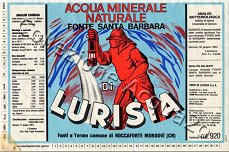 Fonte Santa Barbara di Lurisia (analisi 1983) vetro Nat 0,92 L