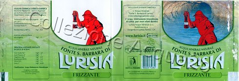 Fonte S. Barbara di Lurisia (analisi 2000) -etichetta semitrasparente- pet Friz 1,5 L