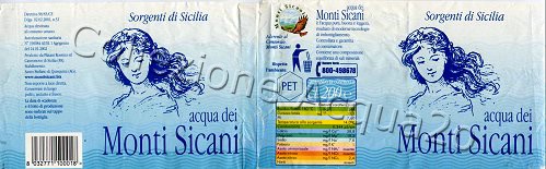 Acqua dei Monti Sicani (analisi -) ads- Pet Nat 2,0 L