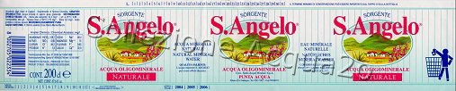 Sorgente S. Angelo (analisi 2003) PET Nat 2,0 L