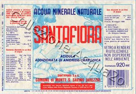 Santafiora (analisi 1986) vetro Friz 0,92 L