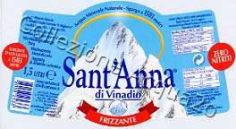 Sant'Anna (analisi 2000)  - "Sorgente D'Alta Quota/Zero Nitriti" - label trapez. -  pet  Friz 1,5 L