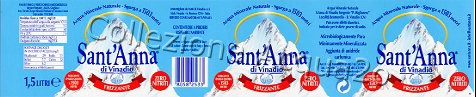 Sant'Anna (analisi 2000)  - "Sorgente D'Alta Quota/Zero Nitriti" - pet Friz 1,5 L