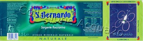 S. Bernardo, Sorgente Rocciaviva (analisi 2001) - serie "Arte della Leggerezza: La Ricerca" - pet Nat 1,5 L