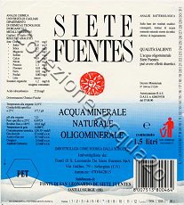 Siete Fuentes (analisi 1990) PET Nat 1,5 L