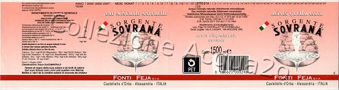 Sorgente Sovrana (analisi 2004) PET Nat 1,5 L + 0,5 L [171005]