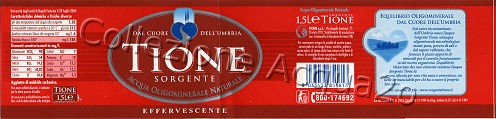 Sorgente TIONE (analisi 2004) PET Friz 1,5 L +1,0 L + 0.5 L   [230208]