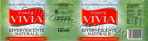 Fonte Vivia (analisi 2003) PET Nat 1,5 L